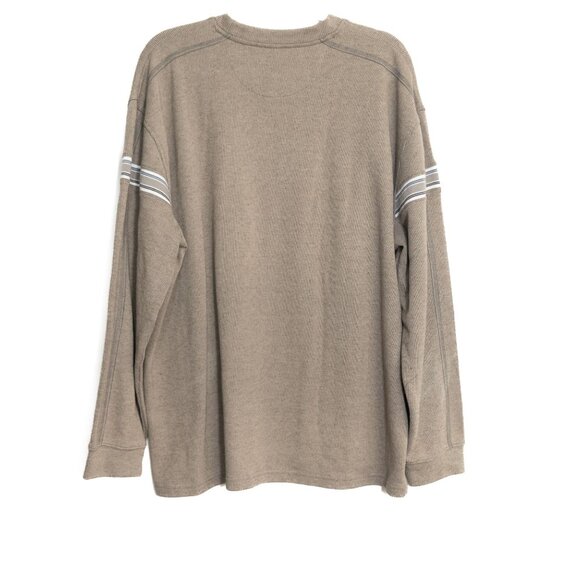 XG Size XL Vintage Inspired Mens Crewneck Sweater W/ Stripes Cotton Blend Ribbed - Picture 5 of 8